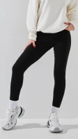 Лосини трикотажні однотонні жіночі LAWA WBC02476 2XL Чорний shop (2000999379635)