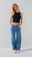 Майка однотонна для дівчинки LAWA GBC02347 140 см Чорний shop (2000999241437)  Фото №0