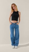 Майка однотонна для дівчинки LAWA GBC02347 140 см Чорний shop (2000999241437)  Фото №0