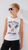 Майка з принтом для хлопчика LAWA P-BB02319 134 см Білий shop (2000999239731)
