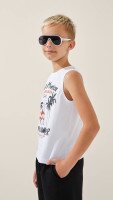 Майка з принтом для хлопчика LAWA P-BB02319 158 см Білий shop (2000999239779)  Фото №1