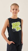 Майка з принтом для хлопчика LAWA P-BB02320 146 см Чорний shop (2000999243950)