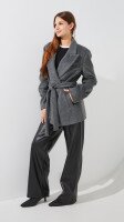 Пальто однотонне жіноче LAWA WBC02491 S Сірий shop (2000999509575)  Фото №2