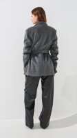 Пальто однотонне жіноче LAWA WBC02491 S Сірий shop (2000999509575)  Фото №4