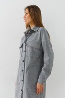 Пальто з візерунком жіноче LAWA WBC02428 S Сірий shop (2000991020764)  Фото №2
