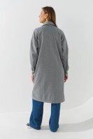 Пальто з візерунком жіноче LAWA WBC02428 S Сірий shop (2000991020764)  Фото №3