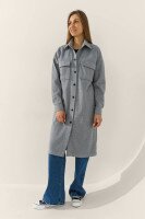 Пальто з візерунком жіноче LAWA WBC02428 XL Сірий shop (2000991020795)