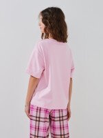 Піжама для дівчинки LAWA P-GB02349 134 см Рожевий shop (2000999545269)  Фото №3