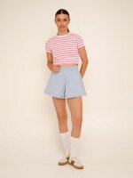 Шорти трикотажні однотонні жіночі LAWA WBC02410 L Блакитний shop (2000990656087)  Фото №2