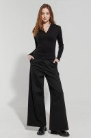 Штани палаццо однотонні жіночі LAWA WBC02364 S Чорний shop (2000990373830)  Фото №3