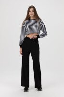 Штани палаццо однотонні жіночі LAWA CTM WTC02328 XS Чорний shop (2000990089250)  Фото №3