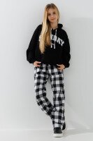 Штани з візерунком дитячі LAWA KTC02301 122 см Чорно-білий shop (2000990837202)  Фото №0