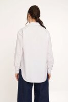 Сорочка однотонна жіноча LAWA CTM WTC02313 L Білий з фіолетовим shop (2000989924432)  Фото №1