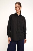 Сорочка однотонна жіноча LAWA CTM WTC02313 L Чорний shop (2000989924371)