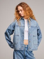 Сорочка однотонна жіноча LAWA WBC02489 XS Джинс shop (2000999623462)