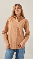 Сорочка однотонна жіноча LAWA WTC02313 L Пісочний shop (2888000016874)