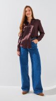 Сорочка однотонна жіноча LAWA WTC02452 XS Шоколадний shop (2888000022233)  Фото №0