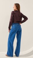Сорочка однотонна жіноча LAWA WTC02452 M Шоколадний shop (2888000022257)  Фото №3