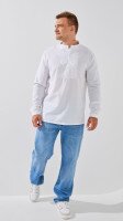 Сорочка вишиванка чоловіча LAWA E-MB02301 2XL Білий shop (2888000010858)  Фото №0