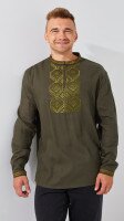Сорочка вишиванка чоловіча LAWA E-MB02301 S Хакі shop (2888000010872)