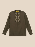 Сорочка вишиванка для хлопчика LAWA E-BB02302 134 см Хакі shop (2000999664564)