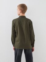 Сорочка вишиванка для хлопчика LAWA E-BB02302 134 см Хакі shop (2000999664564)  Фото №1