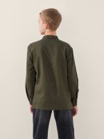 Сорочка вишиванка для хлопчика LAWA E-BB02302 152 см Хакі shop (2000999576133)  Фото №3