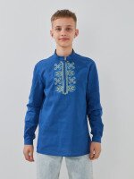 Сорочка вишиванка для хлопчика LAWA E-BB02303 140 см Синій shop (2000999595394)