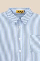 Сорочка з візерунком для дівчинки LAWA GBC02308 134 см Блакитно-білий shop (2000999143953)  Фото №0