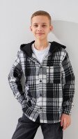 Сорочка з вiзерунком для хлопчика LAWA BTC02301 134 см Чорно-сірий shop (2000991057135)