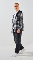 Сорочка з вiзерунком для хлопчика LAWA BTC02301 134 см Чорно-сірий shop (2000991057135)  Фото №2