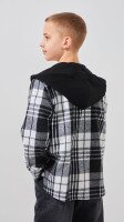 Сорочка з вiзерунком для хлопчика LAWA BTC02301 134 см Чорно-сірий shop (2000991057135)  Фото №4