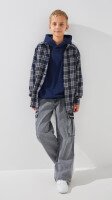 Сорочка з візерунком для хлопчика LAWA P-BB02328 134 см Темно-синій shop (2888000018861)  Фото №1