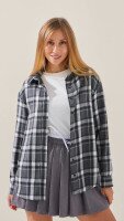 Сорочка з візерунком жіноча LAWA WBC02443 XS Сірий shop (2888000016799)