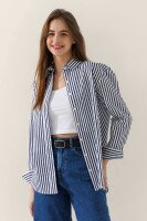 Сорочка з візерунком жіноча LAWA WTC02360 XS Синьо-білий shop (2000990999191)  Фото №2