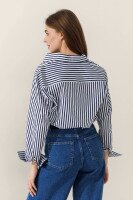 Сорочка з візерунком жіноча LAWA WTC02360 XS Синьо-білий shop (2000990999191)  Фото №3