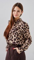 Сорочка з візерунком жіноча LAWA WTC02430 XS Леопардовий shop (2888000019912)  Фото №2