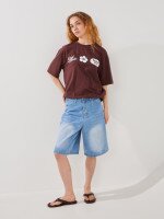 Шорти джинсові бермуди жіночі LAWA WBC02499 L Блакитний shop (2000999575150)  Фото №0
