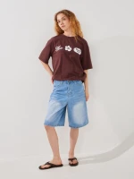 Шорти джинсові бермуди жіночі LAWA WBC02499 XS Блакитний shop (2000999575129)  Фото №0