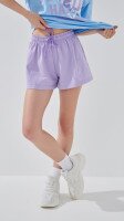 Шорти однотонні для дівчинки LAWA GBC02338 134 см Лавандовий shop (2000999217692)  Фото №0