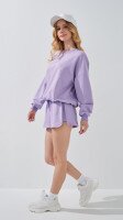 Шорти однотонні для дівчинки LAWA GBC02343 134 см Бузковий shop (2000999208126)  Фото №1