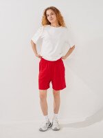 Шорти трикотажні однотонні жіночі LAWA WBC02406 M Червоний shop (2000999599859)  Фото №0