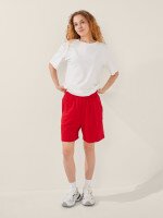 Шорти трикотажні однотонні жіночі LAWA WBC02406 XL Червоний shop (2000999599873)  Фото №0