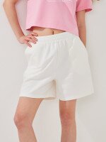Шорти трикотажні однотонні жіночі LAWA WBC02406 M Кремовий shop (2000999599811)