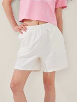 Шорти трикотажні однотонні жіночі LAWA WBC02406 2XL Кремовий shop (2000999599842)