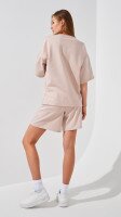 Шорти трикотажні однотонні жіночі  LAWA WBC02406 XS Світло-бежевий shop (2000999216480)  Фото №1