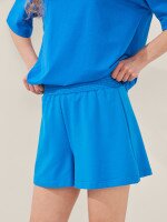 Шорти трикотажні однотонні жіночі LAWA WBC02410 M Синій shop (2000999613791)