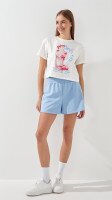 Шорти трикотажні однотонні жіночі LAWA WBC02410 XS Світло-блакитний shop (2000999187605)