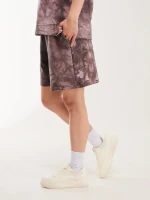 Шорти трикотажні тайдай жіночі LAWA K-WTC02389 S Коричневий shop (2000999638251)  Фото №1