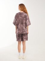 Шорти трикотажні тайдай жіночі LAWA K-WTC02389 XS Коричневий shop (2000999638244)  Фото №2